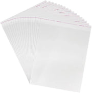Sacchetti di cellulosa trasparenti autofilettanti, 110 pezzi, 32 x 50 cm, OPP plastica, sigillabili