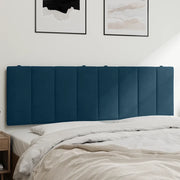 Cuscino Testiera-Cuscino per Testiera Hanko Blu 160 cm in Velluto