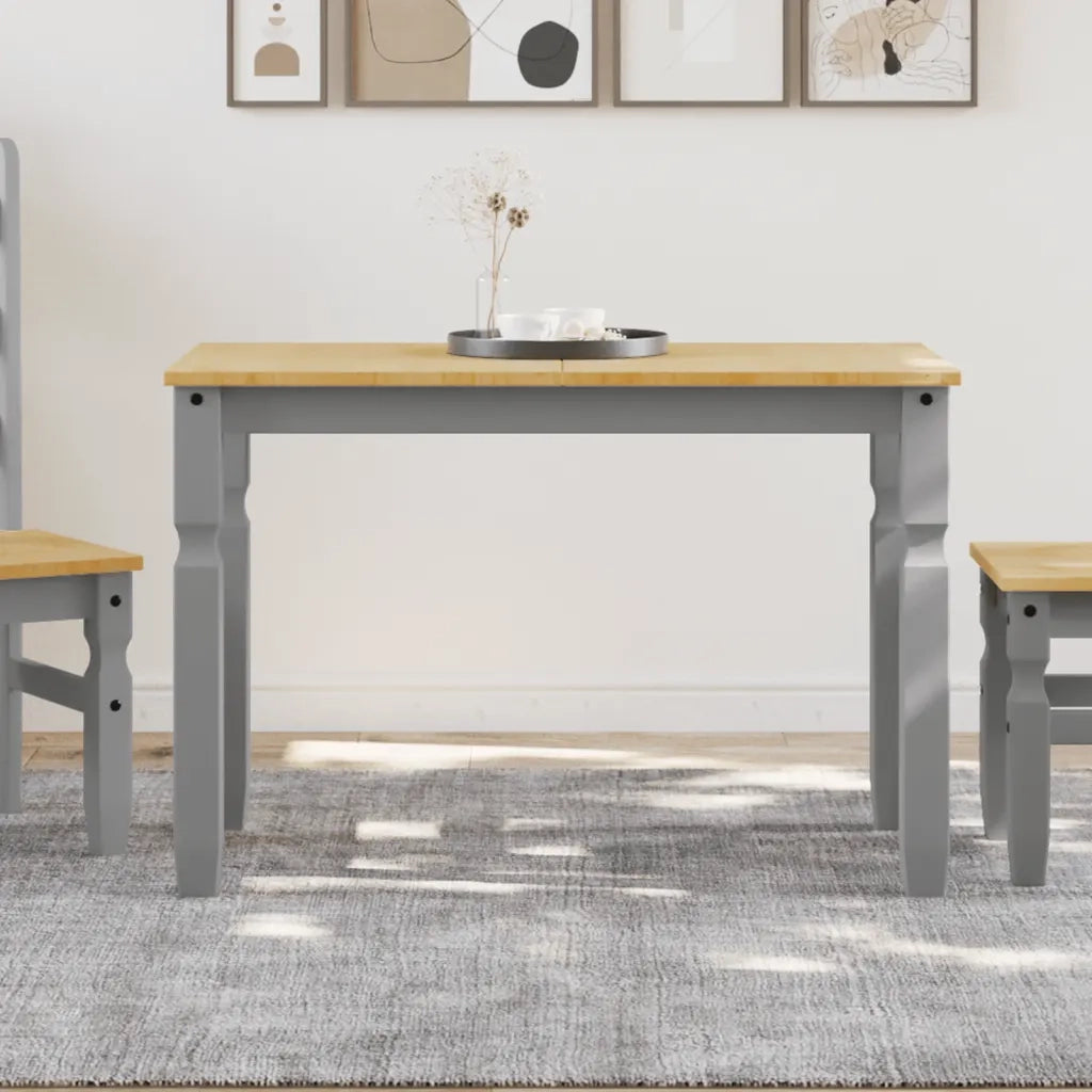 Tavolo da Pranzo Corona 112x60x75 cm in Legno Massello di Pino
