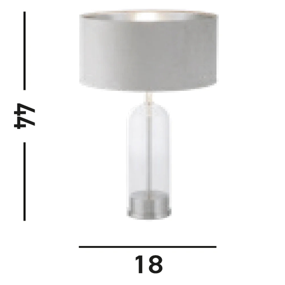 Lampada Scrivania Contemporanea Oxford Acciaio Ottone Velluto Talpa 1 Luce E27
