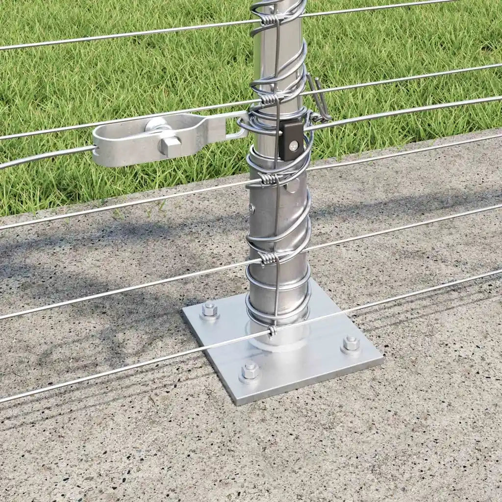 Palo della recinzione Zincato 25 x 1,2 m Acciaio