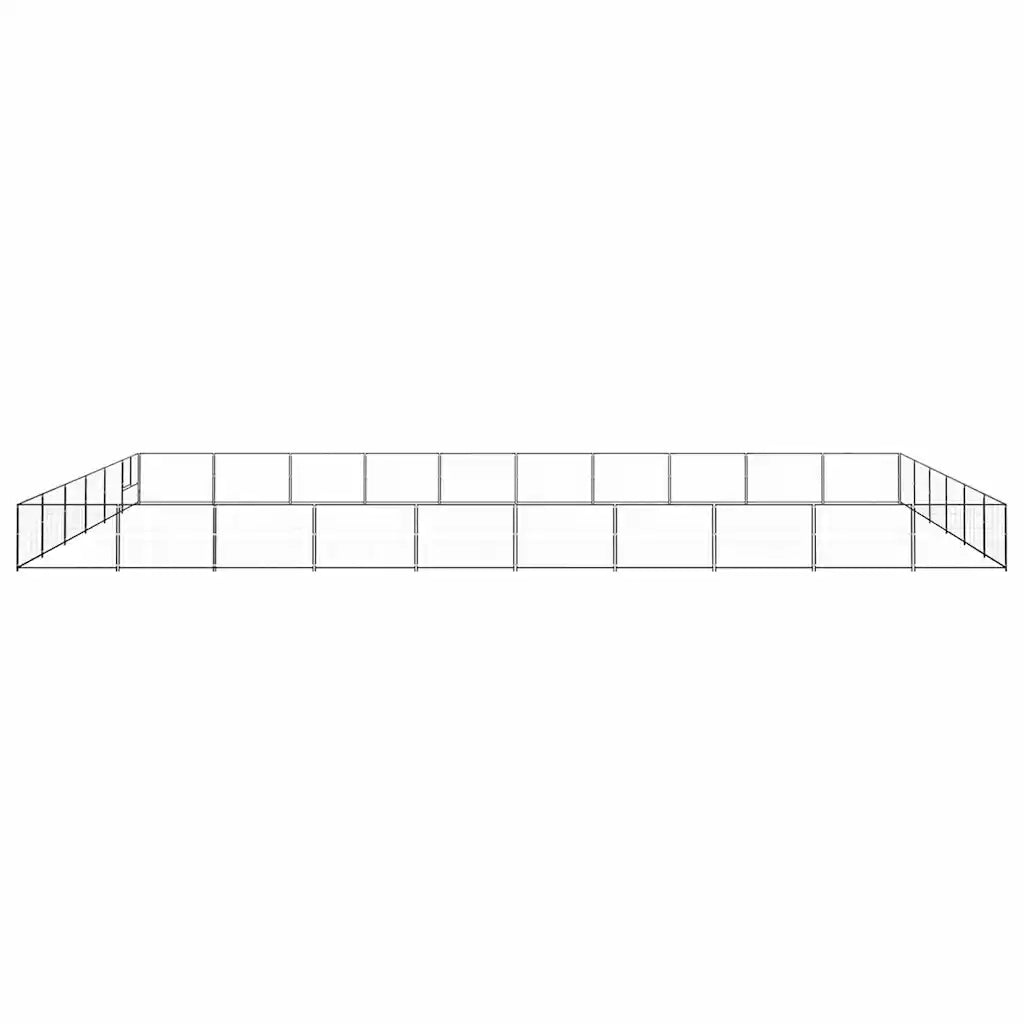 Gabbia per Cani Nera 60 mÂ² in Acciaio cod mxl 49323