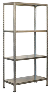 Scaffale in metallo Simon Rack senza viti colore galvanizzato 4 ripiani 1500x1000x500 mm Made in Spain