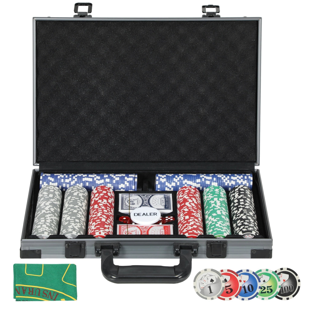Set di Poker Completo 400 Gettoni ¨C Zephmum ¨C ABS, Carte, Dadi, Tapis, Tappetino
