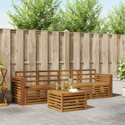 Set divani 5 pcs Naturale Legno di Acacia Massello 3374334