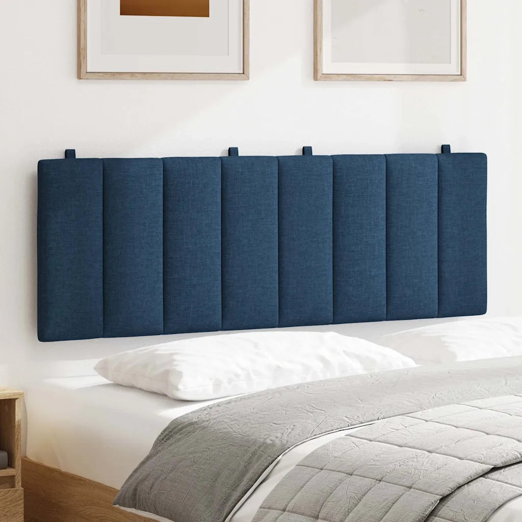 Cuscino Testiera Hanko Blu 120 cm in Tessuto 4019162
