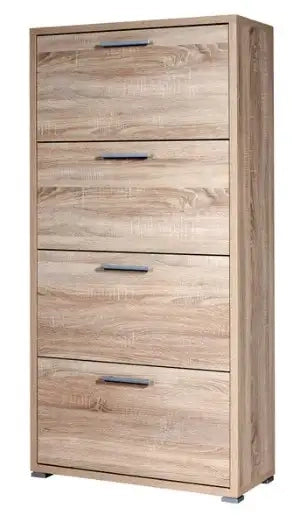 Scarpiera 4 ante a ribalta75,3 cm X 151,8 cm in rovere somona