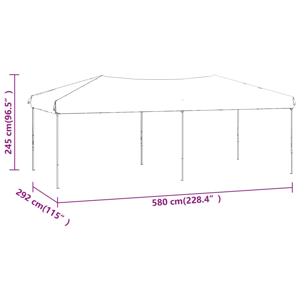 Tenda per Feste Pieghevole Blu 3x6 m 93535
