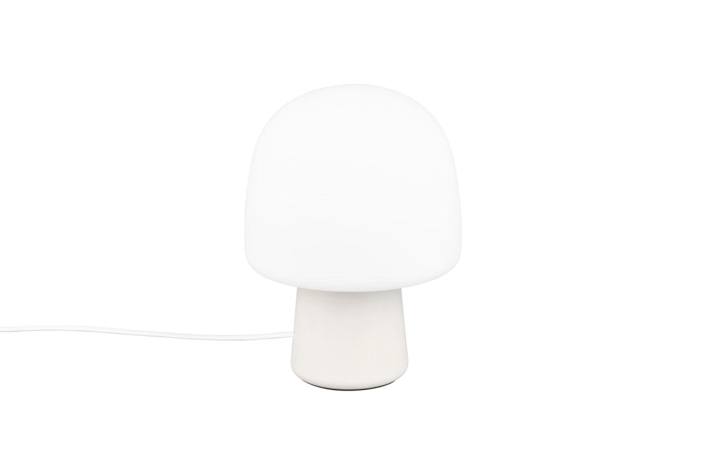 Lampada da tavolo STEEN Trio grigia vetro bianco E14 10W