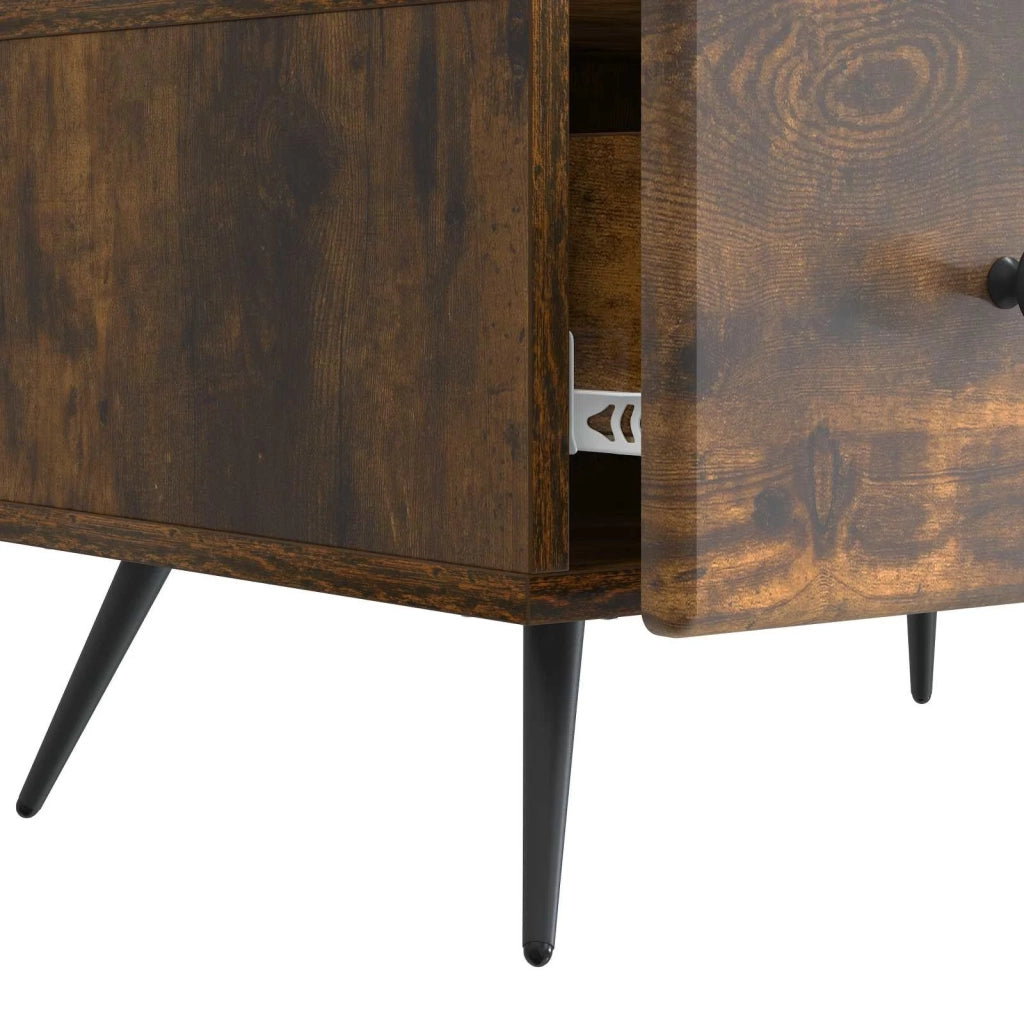 Mobile TV | Armadietto TV | Mobile Porta TV Rovere Fumo 147 x 34,5 x 30 cm Legno ingegnerizzato