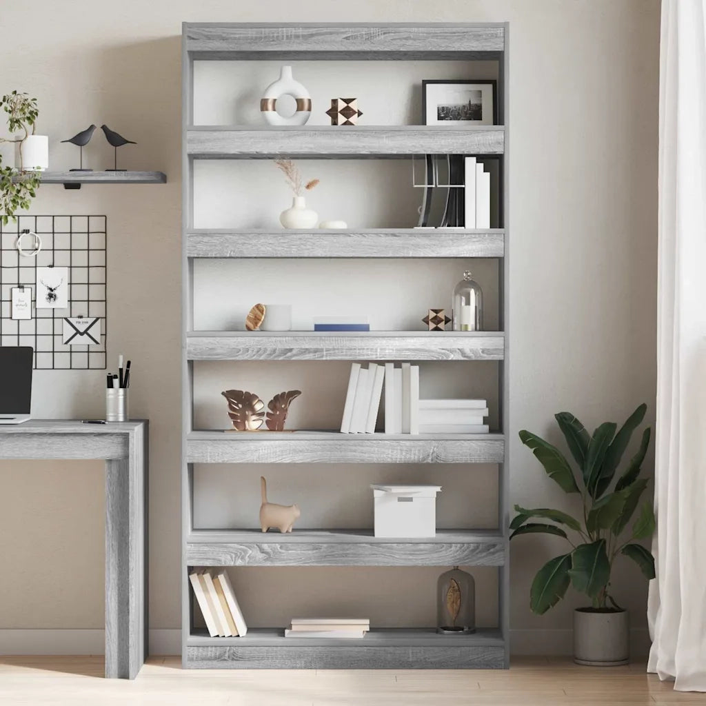 Armadio per Libri Grigio Sonoma 100 x 30 x 198 cm 3345118