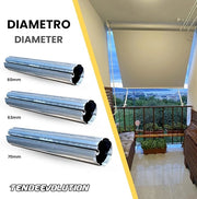 Rullo Avvolgitore Ferro Zincato Ø70 | Tenda da Sole | Lunghezza 4m | Universale & Resistente