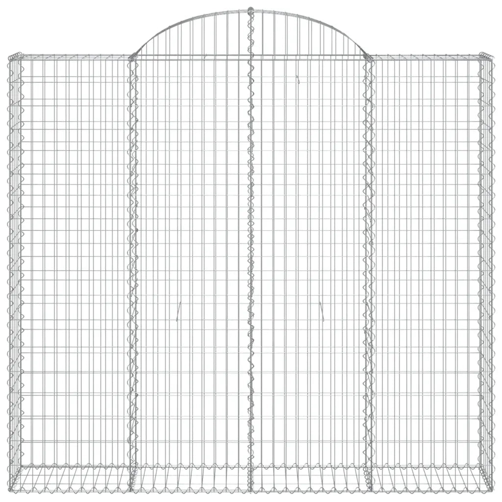 Cesti Gabbioni ad Arco 6 pz 200x50x180/200 cm Ferro Zincato 3146408
