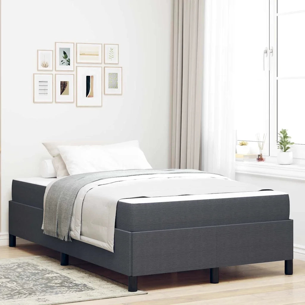 vidaXL Struttura del letto Grigio scuro 120 x 190 cm