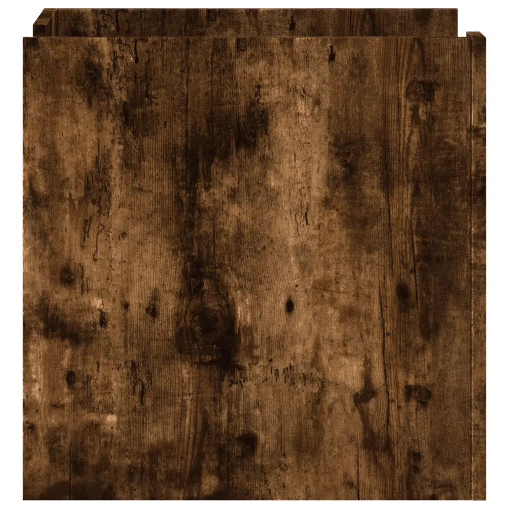 Comodino Rovere Fumo 45x50x50 cm in Truciolato 848301