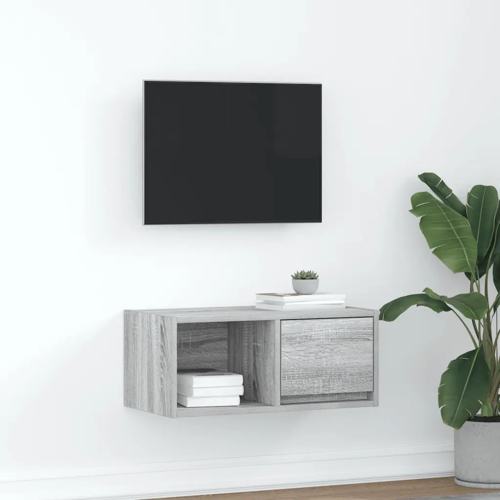 Mobile Porta TV-Mobile per TV-Credenza TV Grigio Sonoma 60x31x25,5 cm Legno Multistrato 128405