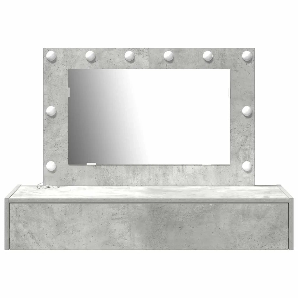 Toeletta | Tavolo da Trucco Grigio 100 x 40 x 70 cm Legno multistrato