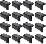 Lampade LED per esterno alimentate da energia solare - Impermeabili - Lampade solari per scale, sentieri, cancelli, muri, garage - Bianco caldo .