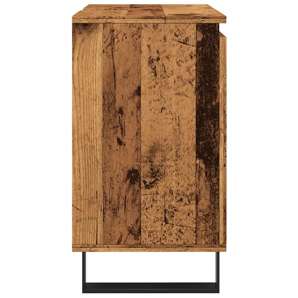 Mobile da Bagno Legno Vecchio 58x33x60 cm in Truciolato 857220