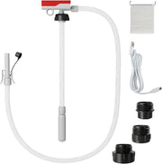 Pompa di Trasferimento del Carburante con Sensore di Arresto Automatico, Pompa Travaso Gasolio Elettrica a Batterie o Ricaricabile con Adattatore di 3 Dimensioni, con Infusione di 14L/ min