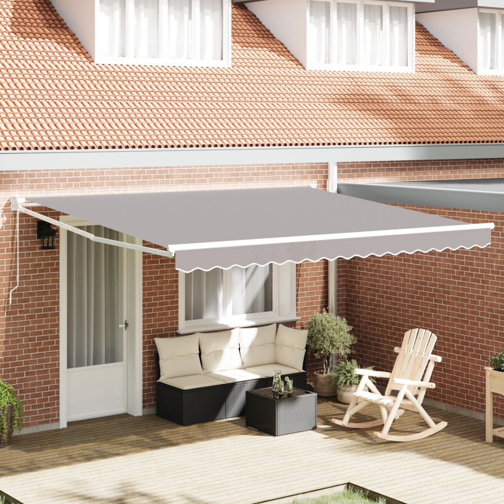 Tenda Retrattile Manuale  Grigia 400x300 cm