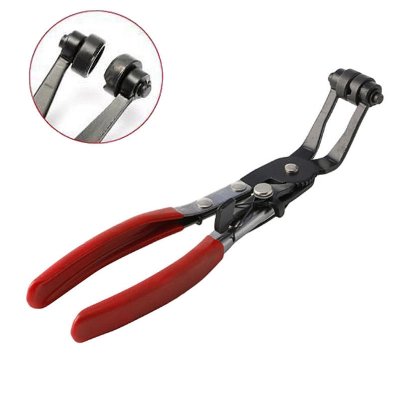 PINZA FASCETTE MORSETTI STRINGITUBI TUBO CLIC BANDA PIATTA AUTO 45° 210mm 07751