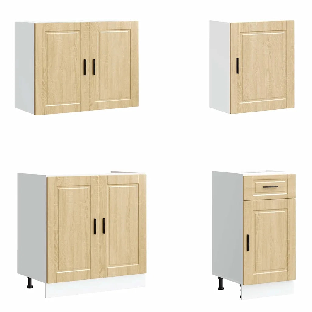 Set Mobili da Cucina 7 pz Porto Rovere Sonoma in Truciolato 3314784