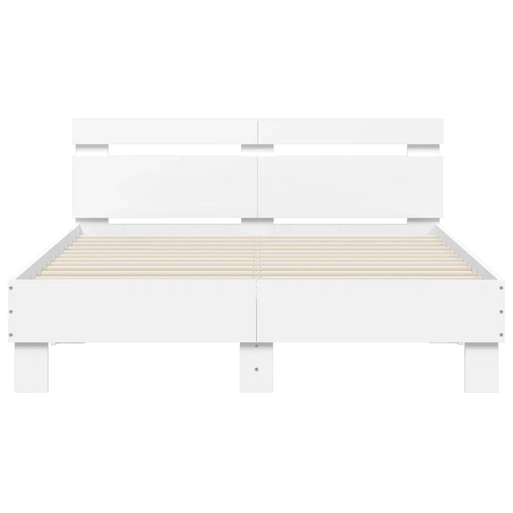 Giroletto con LED senza Materasso Bianco 120x200 cm 3207553