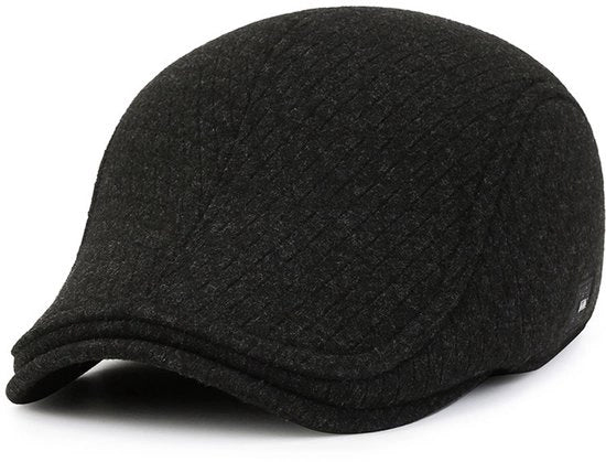 Cappello di lana per uomo, copertura per capelli calda e soffice con imbottitura di piuma di fagiano.