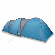 Tenda da Campeggio | Tenda Familiare a Cupola per 8 Persone Blu Impermeabile