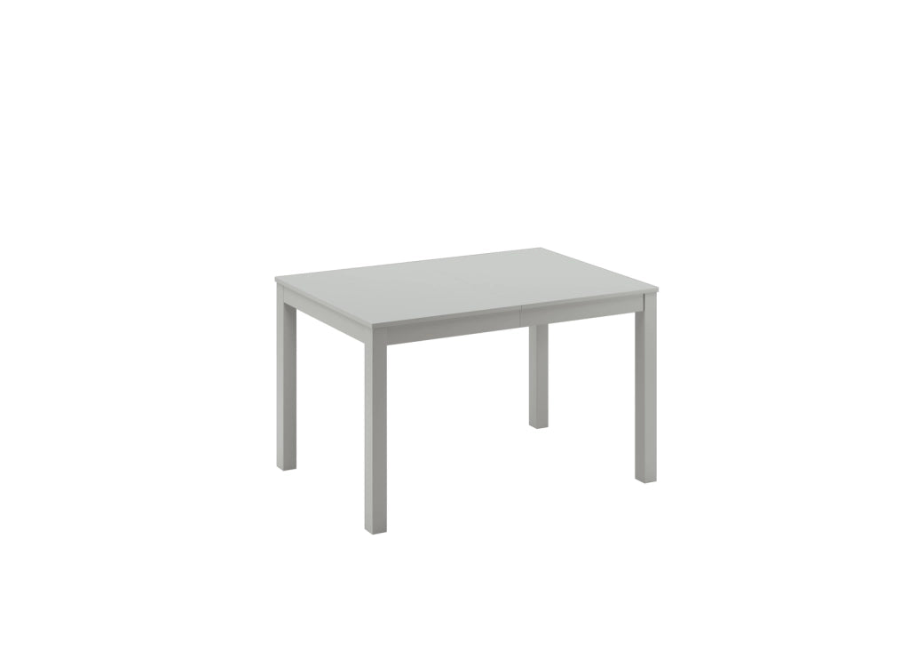 Tavolo Traffic Allungabile 130/210 cm in Melaminico Grigio Chiaro con Gambe in Faggio Massello - Design Salvaspazio Moderno