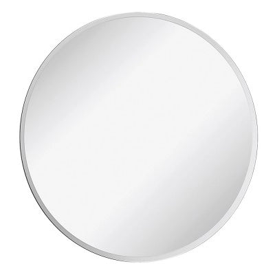Specchio bagno tondo 50 cm a filo con bisellatura su bordo 2,5 cm