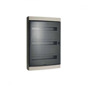 Centralino da parete 54 moduli grigio RAL 7035 con portello trasparente fumè 396x526x112mm IP40 FAEG - FG14454