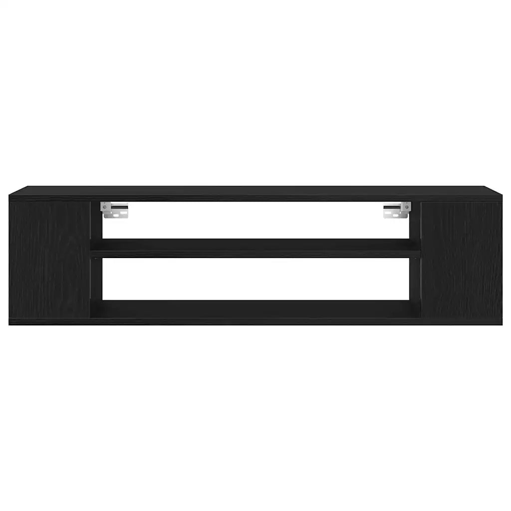 Mobile TV 100 x 30 x 26,5 cm Rovere Nero Legno ingegnerizzato 862600