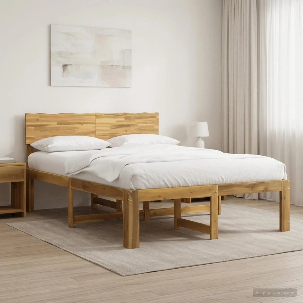 Letto matrimoniale con testiera ROSTOCK Bianco 160 x 200 cm 3405433