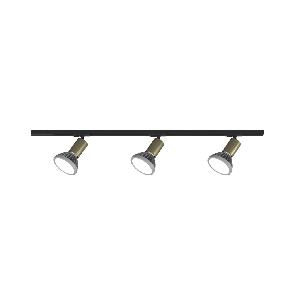 Kit Binario Moderno Mono Amos Kit Metallo Oro 3 Luci E27