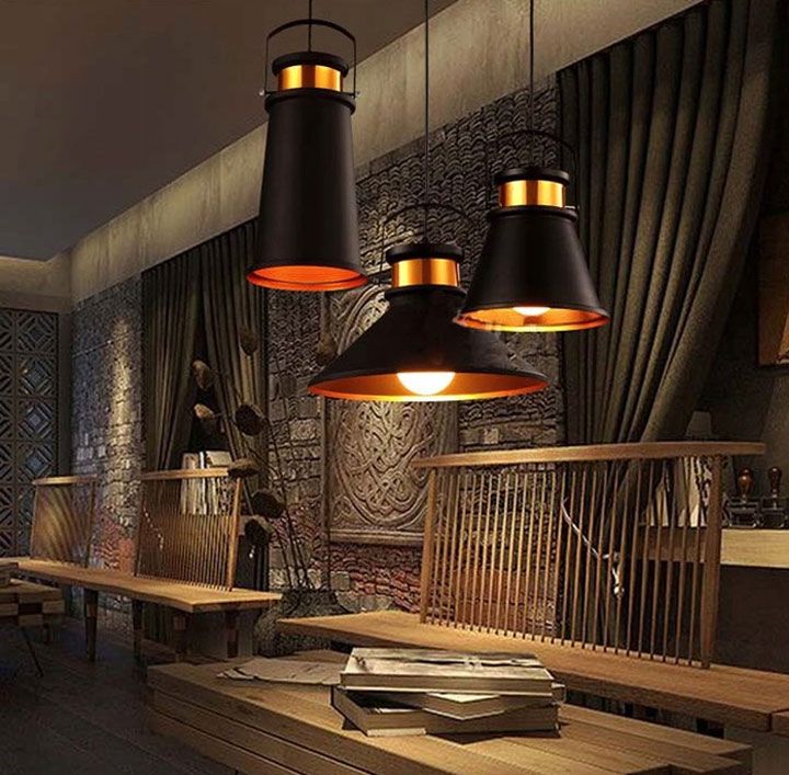 Lampada Da Soffitto Asti C Nero/oro