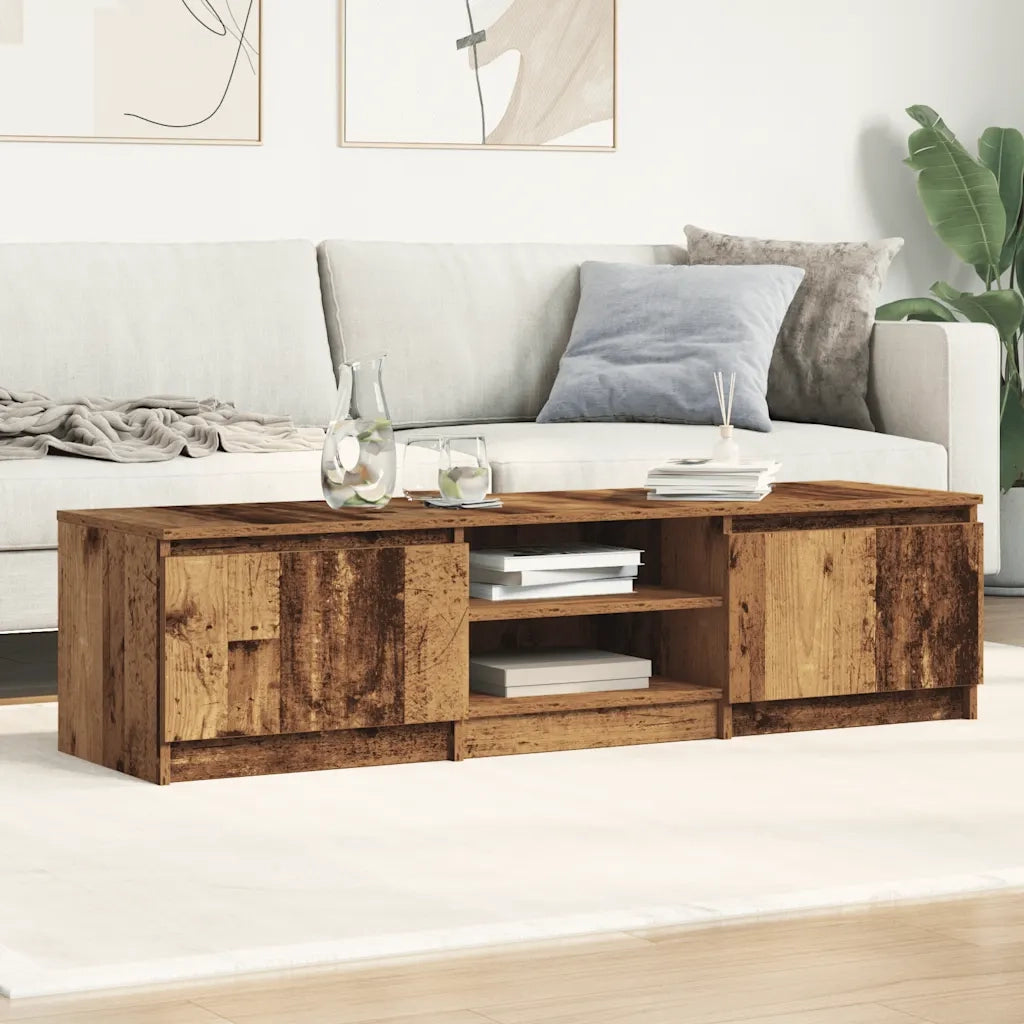 Mobile TV Legno Antico 140x40x36 cm in Legno Multistrato 861138
