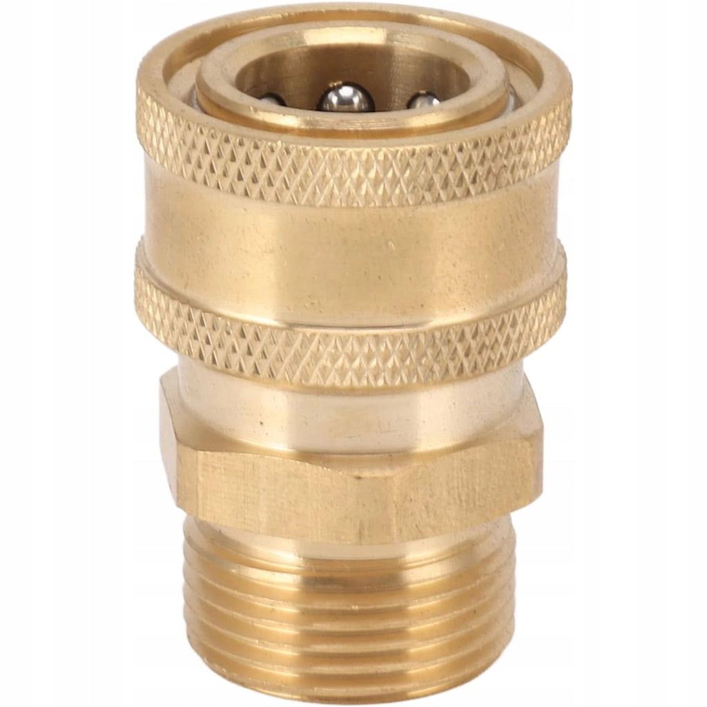 Adattatore Girevole M22x1.5 a 3/8 per Idropulitrice – Acciaio Inox e Ottone | 4000 PSI | 90°C | 30 l/min