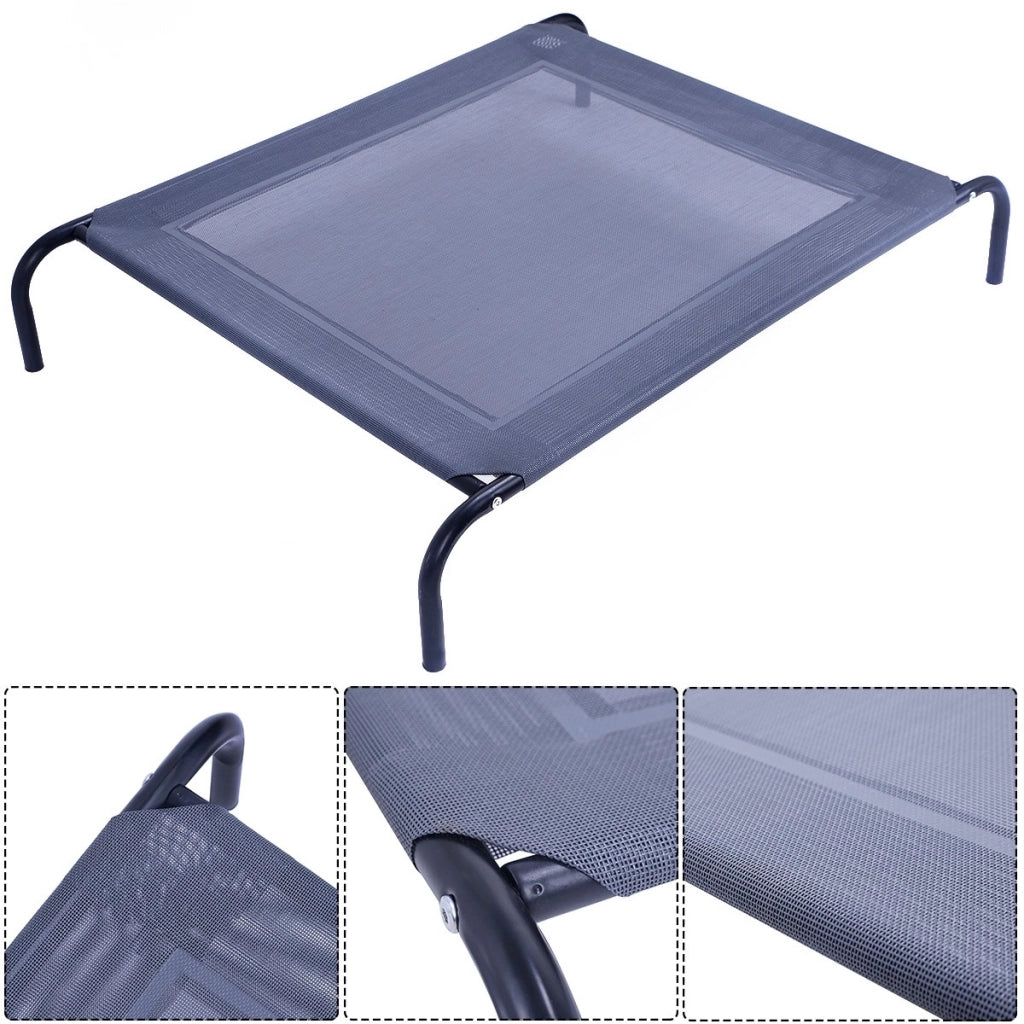 Letto per animali domestici in tessuto Lettino per cani e gatti 110x80x18cm-Casette e lettini