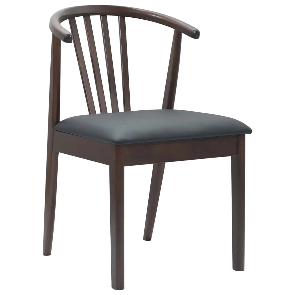 Sedia da pranzo 2 pcs Marrone chiaro e nero 42020394