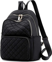 Borsa da spalla per donne, adatta per scuola, università, viaggi, tempo libero e lavoro, con tasca per laptop, sacchetto antifurto e borsa a tracolla (nero).