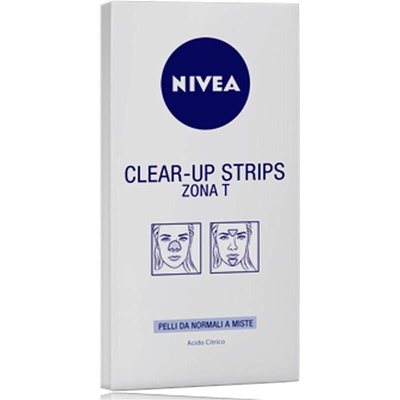 NIVEA CLEAR-UP STRISCE PER ZONA T CONFEZIONE DA 6PZ PELI NORMALI E MISTE