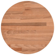 Piano per Tavolo | Superficie Tavolo | Piano Scrivania ?30x2,5 cm Rotondo in Legno Massello di Faggio