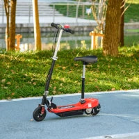 Monopattino Elettrico 120 W Pieghevole per Bambini 7-14 Anni, 15 Km/h Max, Rosso