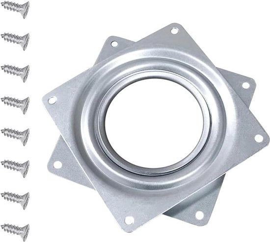 Sistema di rotazione stabile - 1 pezzo di disco di rotazione 10 cm con cuscinetti idraulici - alloggiamento di rotazione per tavolo da lavoro e tavolo da pranzo
