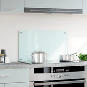 Paraschizzi per Cucina-Protezione parete cucina Bianco 70x40 cm in Vetro Temperato