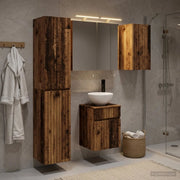 Set di Armadi da Bagno 5 pcs Legno antico 40 x 10,5 x 60,5 cm 3407341