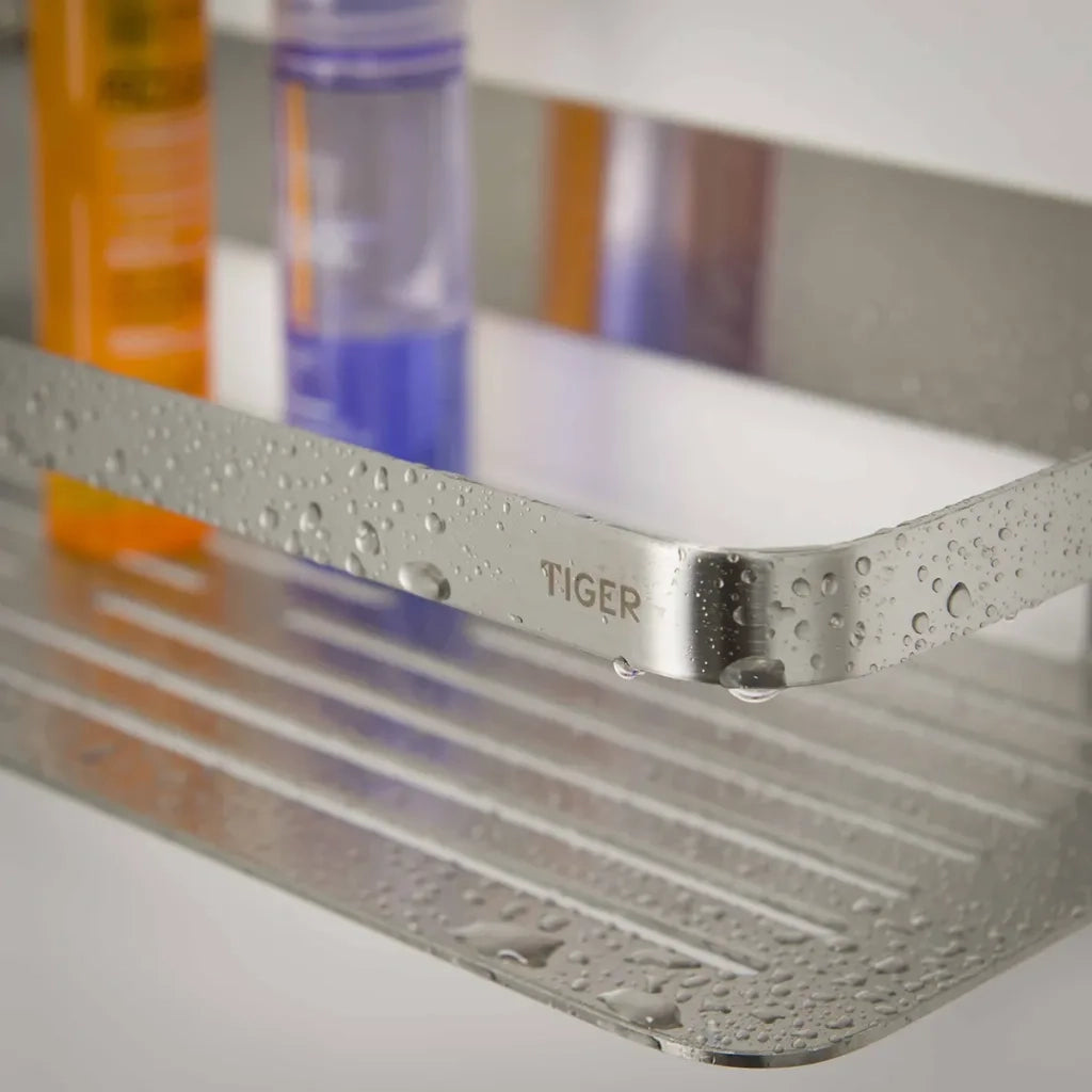 Tiger Mensola da Bagno Caddy Argentata Grande 1400230946 418301