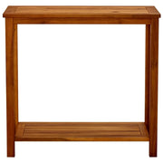 Tavolo Consolle da Giardino 80x35x75cm Legno Massello di Acacia 316405